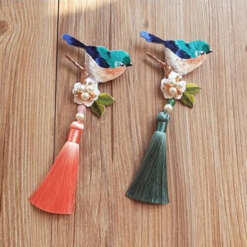 Pressure Lapel Cheongsam Hanging Tassels Brooch Cheongsam Accessories Pressure Lapel Tassels Pendant