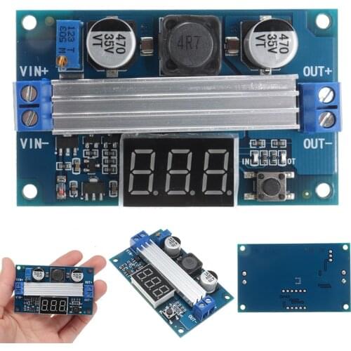 DC-DC Digital Booster Step Up Converter Regulated Power Supply Module Adjustable 3.5-35V Regulator With Digital VoltMeter