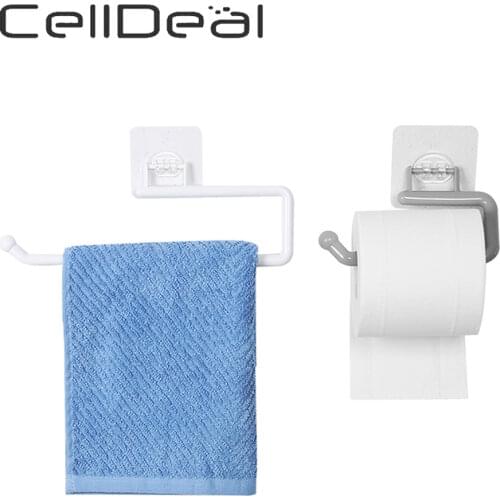 Roll Paper Holder Toilet Kitchen Tissue Towel Storage Organizer Hanging Rack Bathroom Kitchen Rack Roll Holder Useful Gadget
