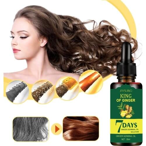 Ginger Anti-Hair Loss Essential Oil Increase Hair Shine Serum Essence Improves Scalp Environment Ginger Hair Care Essence TSLM1