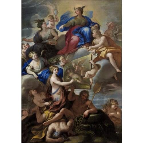 Classical religious figure angels portrait canvas printings oil painting printed on canvas home wall art decoration picture