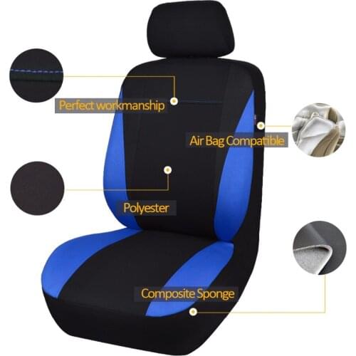 Classic Universal Car Seat Covers Fits Most SUV Car Seat Protector Car Styling 3 Color Seat Cover For peugeot 307 golf 4