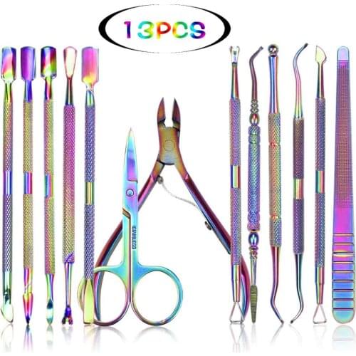 Cuticle Cutter Pince Cuticule Manicure Tool Set Manicure Scissors Cuticle Tweeters Metal Cuticle Regrowth ClippersNails Tools