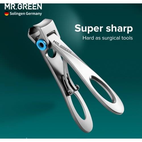 MR.GREEN Nail Clippers Nippers Big Opening for Thick Nail Stainless Steel Nail Cutter Toenail Fingernail Manicure Trimmer Tools