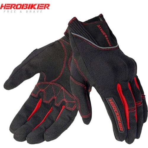 HEROBIKER Motorcycle Gloves Off Road Riding Luva Motociclista Guantes Moto Biker Touch Screen Motocross Gloves Motorbike Gloves