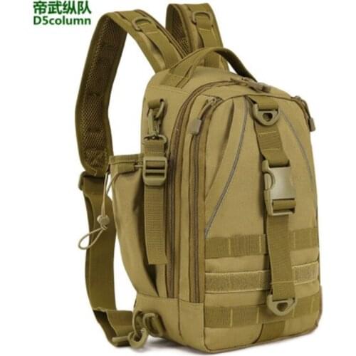 Single double shoulder chest bag fishing equipment camouflage Male portable single shoulder bag waterproof fishing rod bag