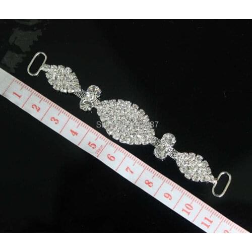 NEW Arrival ! 10pcs Crystal Rhinestone Bikini Connectors/ Buckle With Oval Shape Metal For Swimming Wear Bikini Decoration