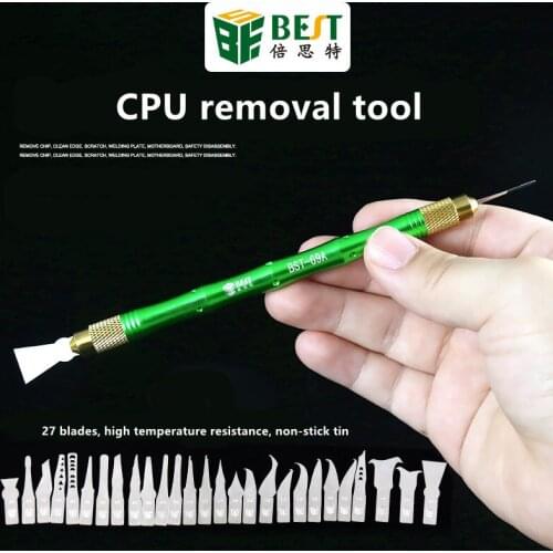 BES CPU prying knife to remove mobile phone repair motherboard chip spatula in addition to glue tool cutter 69A metal scraper