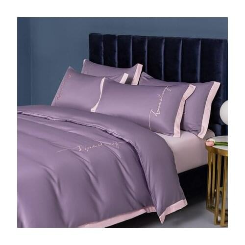 Duvet Cover Solid Color Ice silk Quilt Cover High end Comfortable Twin Full Queen King Size 150x200x230 Comforter Cover 1pc