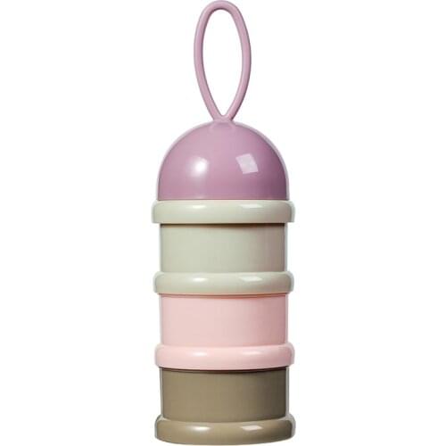 3 layers Catoon Portable Baby Milk Powder Food Storage Box Essential Cartoon Infant Milk Powder Box Toddle Snacks Container