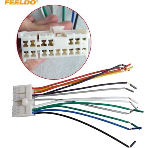 FEELDO Car Audio Stereo Wiring Harness Adapter Plug For Hyundai/KIA(01~05) Factory OEM Radio CD/DVD Stereo #2742