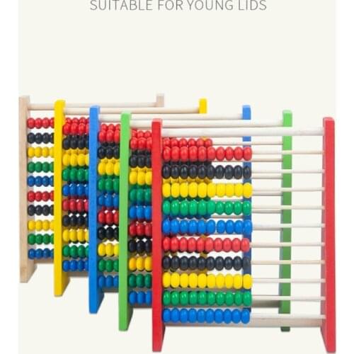 Intelligence Development Wooden Abacus for Kids Mathematics for 3-6 Year Olds Wooden Childrens Educational Toys