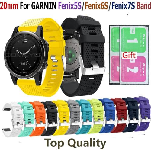 20 22 26mm Silicone Quick Release Watchband Strap for Garmin Fenix 6X 6 6S Watch Wrist Band For Garmin Fenix 5S 5X 5 Smartwatch