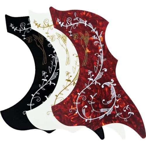 FLEOR Self-adhesive Acoustic Guitar Pickguard Sticker For Acoustic Guitar, 3 Colors Option