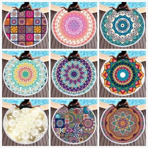 Watercolor printing Datura series Large Size Beach Towels Mat Sand-free Beach Blanket Sand Proof Beach Swimming Pool Mat