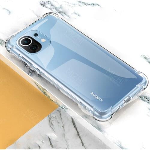 Silicone Soft Case For Xiaomi mi11 Phone Cases For xiaomi mi 11 Full Cover xiaomi11 xiomi xaomi my 11 m11 Clear Cover Coque