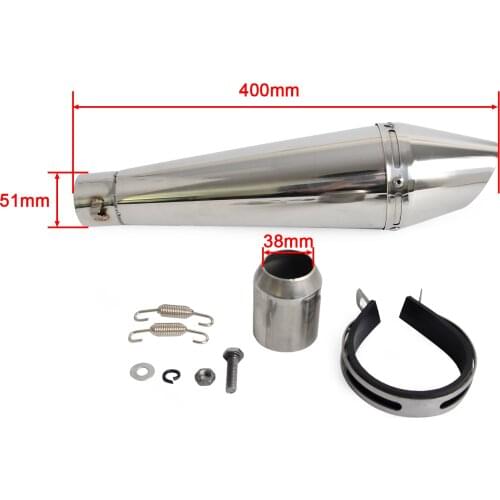 Universal GP Staineless Steel Exhaust Mufflers With DB Killer Motorcycle Street Sport Racing 125cc-1000cc
