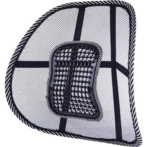 1pcs Universal Car Back Lumbar Support Mesh Massage Protection Home Cushion Cushion Chairs Accessories Waist Interior Offic H7K7