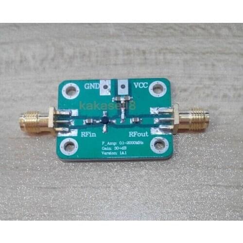 0.1mhz to 2000MHz New Low Noise Broadband RF Receiver Amplifier LNA Signal VHF FM 30dB TV FM radio Signal amplifier