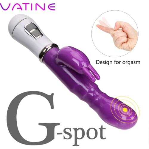 VATINE Rabbit Vibrator Clitoris Stimulator Erotic Sex Toys For Women 12 Vibration Mode Female Masturbator G-spot Massager