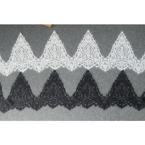Wavy Flower Eyelash Lace Trim Fabric Underwear Clothing Stitching Home Wedding Decoration Accessories RS2690