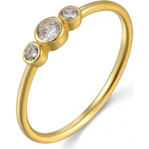 925 Sterling silver Zircon Round Geometric Ring For Women Wedding Engagement Jewelry Minimalist Accessories Gift 7/8/9 Size