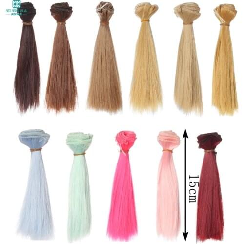 1pcs 15cm*100cm Doll Wigs hair for 1/3 1/4 BJD/SD doll DIY High-temperature wigs