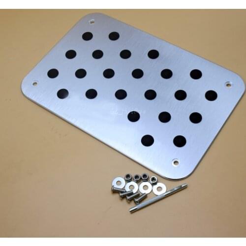 1 pcs ABT Aluminium Alloy Non-slip Car Floor Foot Rest Carpet Mat Pedal Pad For VW Jetta Bora Golf GTI Beetle Universal Floor