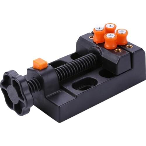 1pc Black Jaw Bench Clamp Mini Drill Press Vice Micro Clip Opening Parallel Table Flat Vise Jewelry Watch Repair Tool Kits