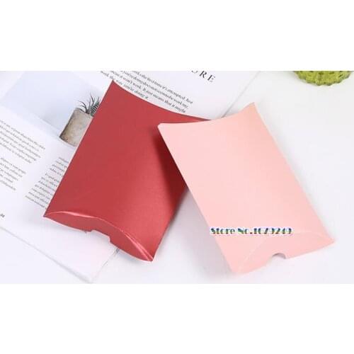 13*11*3cm Small Pillow shape gift box.Pearl light Candy biscuit box,Party Wedding Favors giveaway Gift Boxes 100pcs/lot