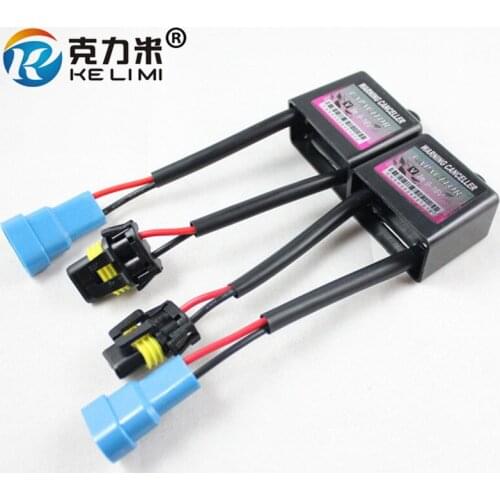 KELIMI 2x Xenon HID Kit Anti-flicker Error Warning Canceller H1 H3 H4 H7 H8 H9 H10 H11 H13 9005 9006 Capacitors Computer Decoder