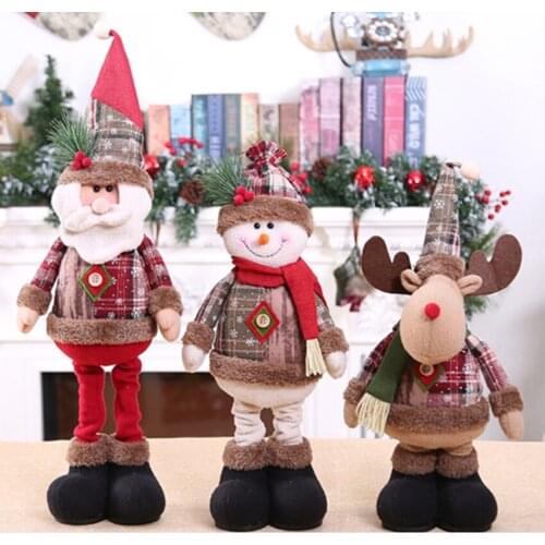 2020 Christmas doll decorations for the family New Year Christmas tree decorations Innovative reindeer snowman Santa doll childr