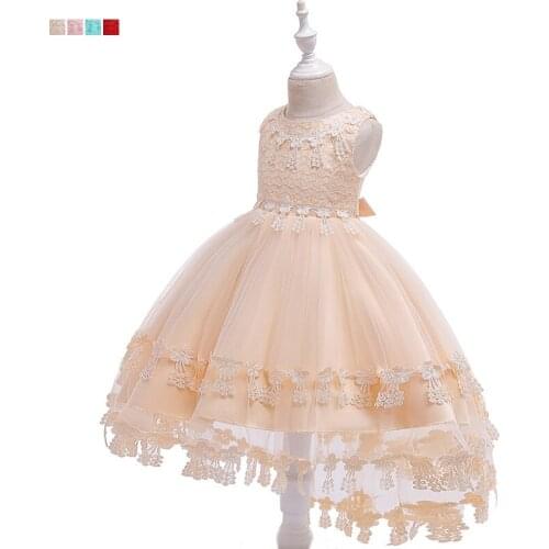 2021 New Su Tuxedo Girl Lace Embroidered Princess Dress Flower Childrens Wedding Dress Birthday Party Tuxedo