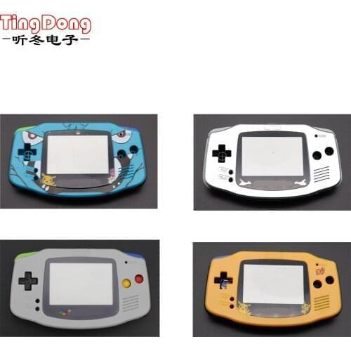 4pcs Grey yellow blue silver Color Housing Shell Cover Case replacement for Gameboy Advance for GBA SuperFamicom Version
