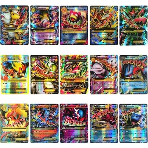 60PCS TAKARA TOMY Pokemon EX GX English Shining Cards Trading Game Card Battle Collection Booster Box Kids Children Toys Gift