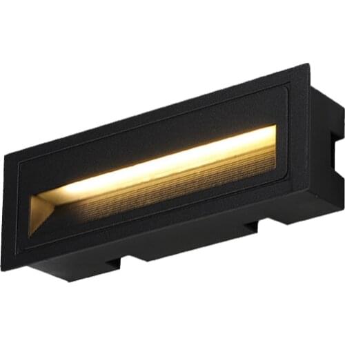 6W LED Footlights Embedded Wall Lamp Outdoor Waterproof Step Lights Stairs Light Plinths Night Lights