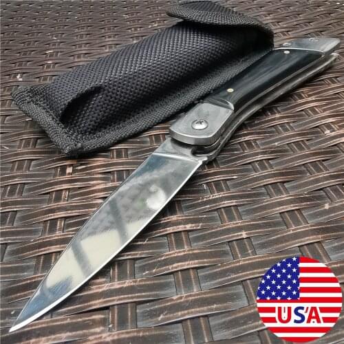 8.26 Inch Folding Knife, Pocket Knife, Stainless Steel Camping Hunting Knife, Outdoor Tool, Jungle Picking, Sharp and Durable