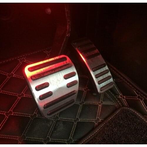 Aluminum Car Footrest Gas Brake Clutch Pedal Cover For Smart fortwo 2009 2010 2011 2012 2013 2014 forfour 2015 2016 2017 2018