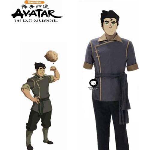 Anime Avatar The Last Airbender Bolin Cosplay Costume Full Set Custom Made Any Size