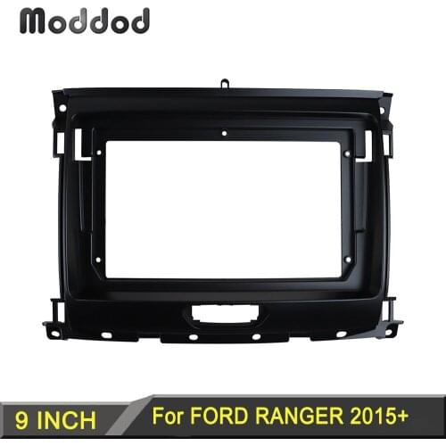 Car Radio Fascia Fit for FORD RANGER 2015 + Stereo Panel Dash Mount kit DVD Player Refitting Installastion Surround Trim Frame