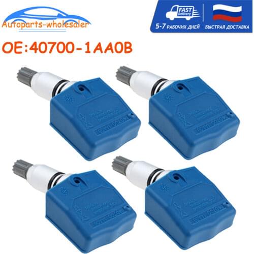 4 PCS For Nissan Infiniti M35 M45 Q45 FX35 FX45 TPMS Tire Pressure Monitor Sensor 40700-1AA0B 407001AA0B 40700-CD001 40700CD011