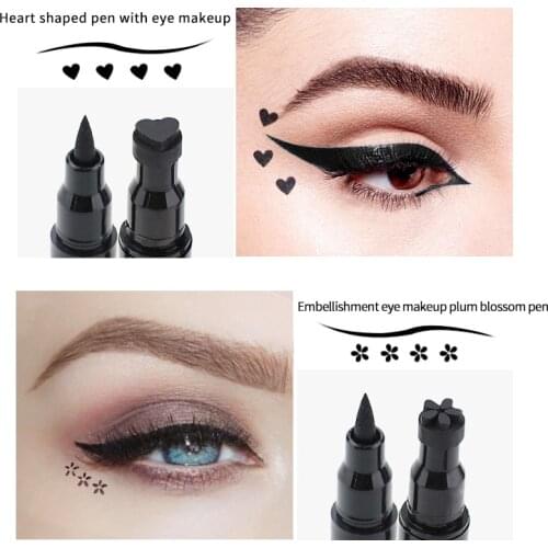 Double-headed Women Eyeliner Quick-dry Eye Liner Waterproof Liquid Eyeliner Seal Embellishment Seal Eyes Makeup Cosmetics TSLM1