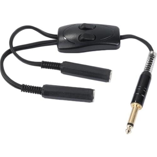 Flexible 32cm tattoo power supply Cable Clip 1 to 2 adapter Cable conversion machine tattoo accessories power