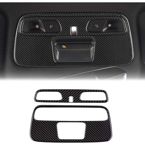 Compatible with Carbon Fiber Roof Reading Lamp Interior Decoration Stickers for Chevrolet Camaro 2017 2018 2019 2020