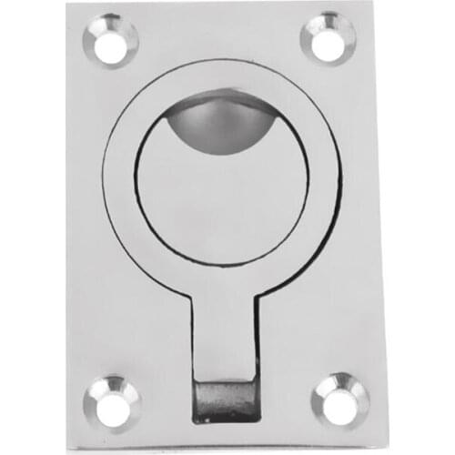 Boat Lift Handle Ring Turning Lock Latch Marine 316 Stainless Steel 63x44mm