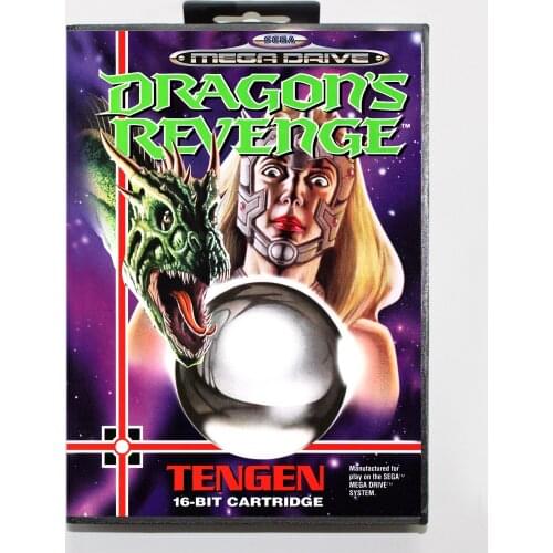 Dragons Revenge with Retail Box 16bit MD Game Card For Sega Mega Drive/ Genesis