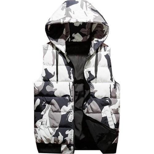 Korean Autumn and Winter Vest for Men, Korean Warm Down Cotton Vest for Men Q6270