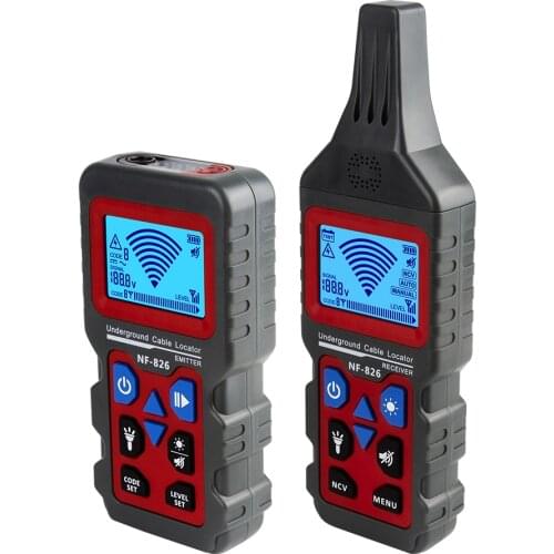 NF-826 Portable Practical Wire Trackers Telephone Lines Locator Underground Wires Detector Professional Cable Finder