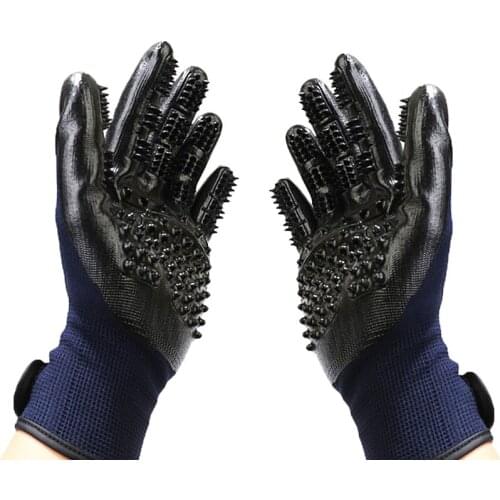 New Grooming Glove for Cats Soft Rubber Pet Hair Remover Dog Horse Cat Shedding Bathing Massage Brush Clean Comb for Animals