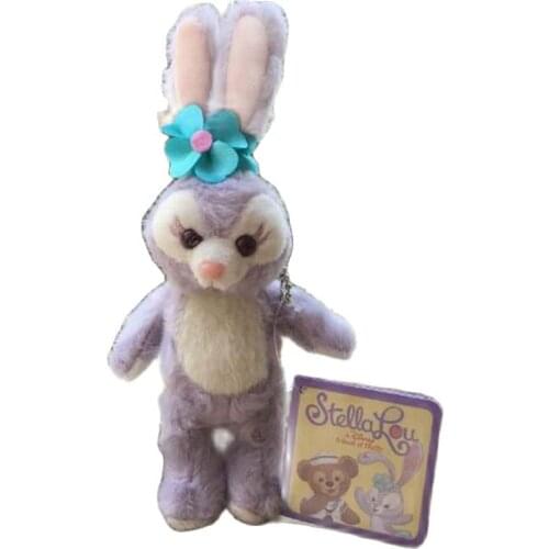 New! 15cm soft Cartoon Bunny Stellalou Plush Toys Stella Lou bag A Friend of Duffy Bear girl Toy plush pendant